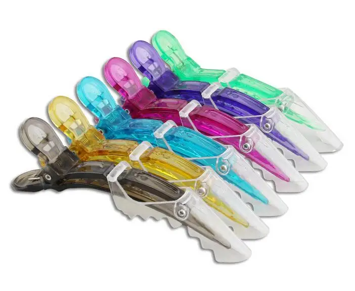 

10pc/lot , clear color hair clips for hair dressing salon /families/DIYCrocodile/Duckbill hair clips