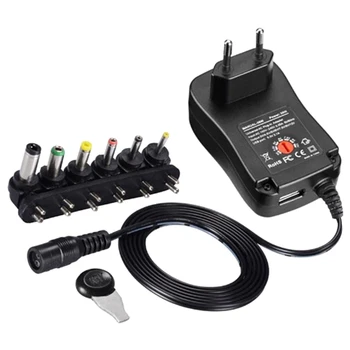 

3V-12V 2A 2.5A AC/DC Adapter Adjustable Power Supply Universal Adaptor Charger for LED Light Bulb LED Strip EU Plug