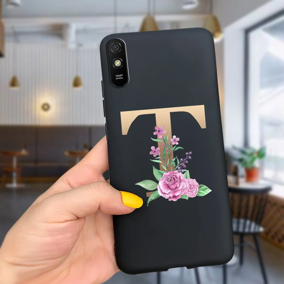 Cute Letters Silicone Soft TPU Phone Case - Durable Back Protector Shell