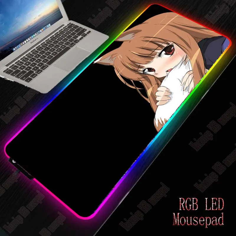 Игровой коврик для мыши XGZ в стиле аниме с милой девушкой большой игровой RGB