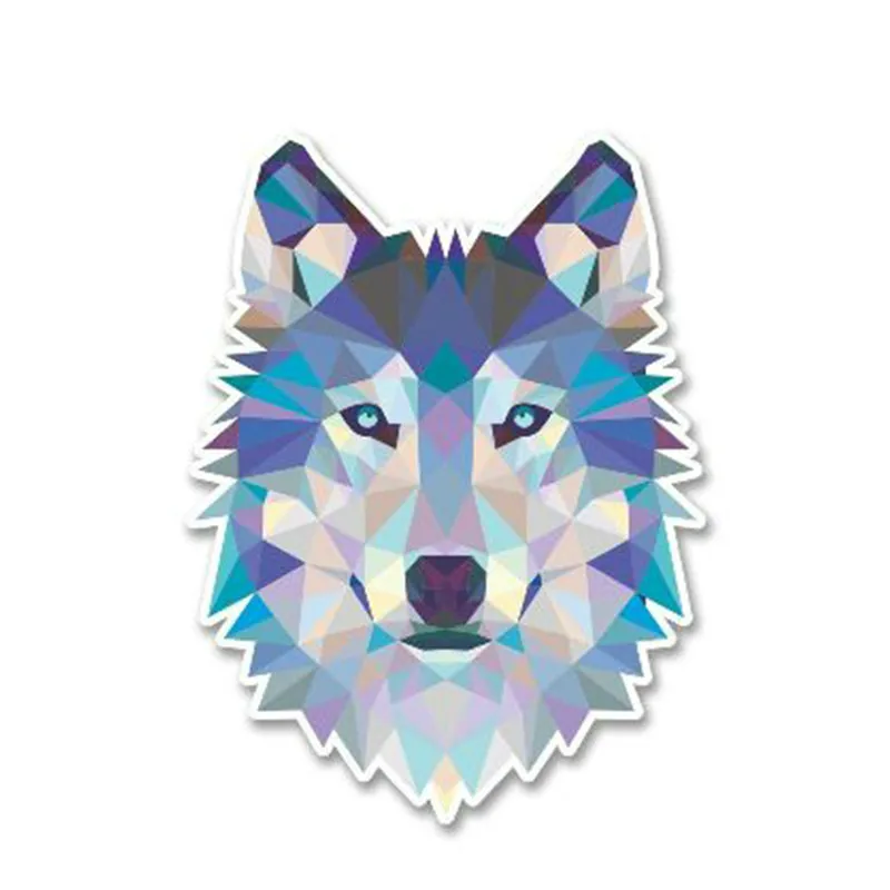 

JuYouHui Exterior Accessories Decal Creative Abstract Husky Wolf Viny Car Stickers Motorcycle Decals Waterproof PVC 13cm
