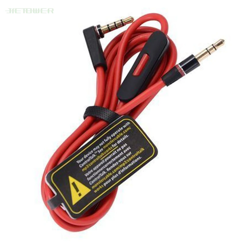 3 5mm Audio Cable 3 5 Aux Cable for Beats Solo HD Studio Pro Mixr Headphone Mobile Phone Speaker Aux Cord Wire 30pcs lot