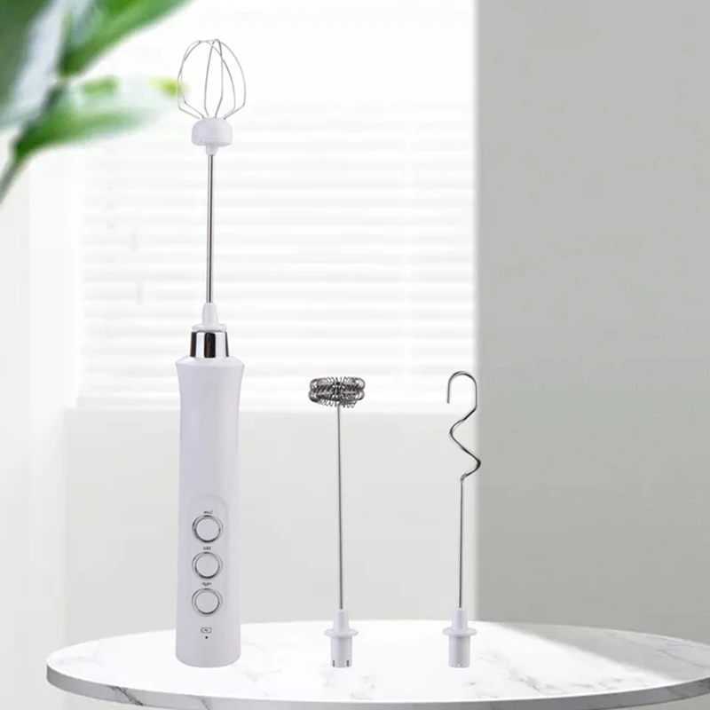 

Multifunction Kitchen Mini Electric Handle Beater Tool Rotatable Whisk Shake Mixer For Cappuccino Coffee Egg Beater