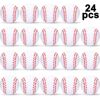 

24Pcs Soft Foam Sports Baseball Sports Squuze Stress Balls Foam Squeeze Sports Ball for Stress Relief Toy For Kids