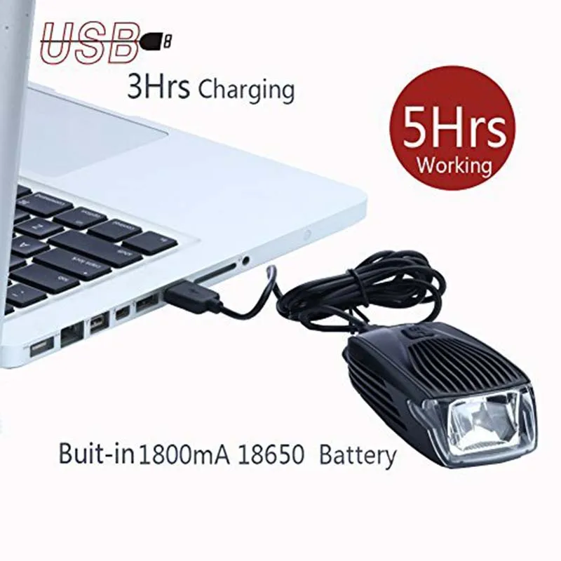 Высококачественный Яркий USB перезаряжаемый светодиодный фонарь для велосипеда велосипедный фонарь автоматическая система освещения водонепроницаемый фонарик 5 моделей