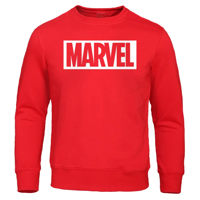 Мужские толстовки Весна Осень Толстовка Мода Marvel принт мужские хлопковые толстовки повседневные мужские пуловеры с круглым вырезом уличная одежда топы
