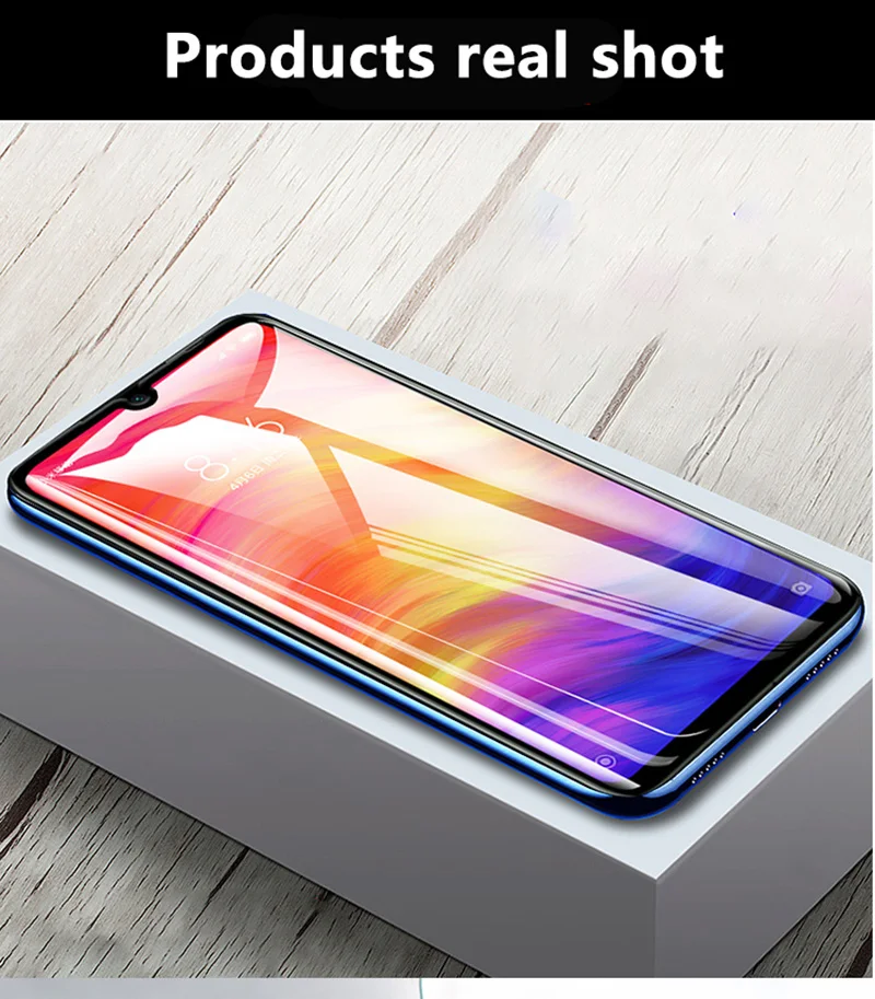 Золотой защитный экран из закаленного стекла для Xiaomi Redmi 7 Note 5 7 6Pro 5A 6A 7A Go 5plus полное покрытие Передняя пленка