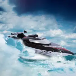 Feilun FT012 2,4G RC лодка 45 км/ч высокоскоростная гоночная лодка Скорость корабль с бесщеточным Мотором система водяного охлаждения перевернутый