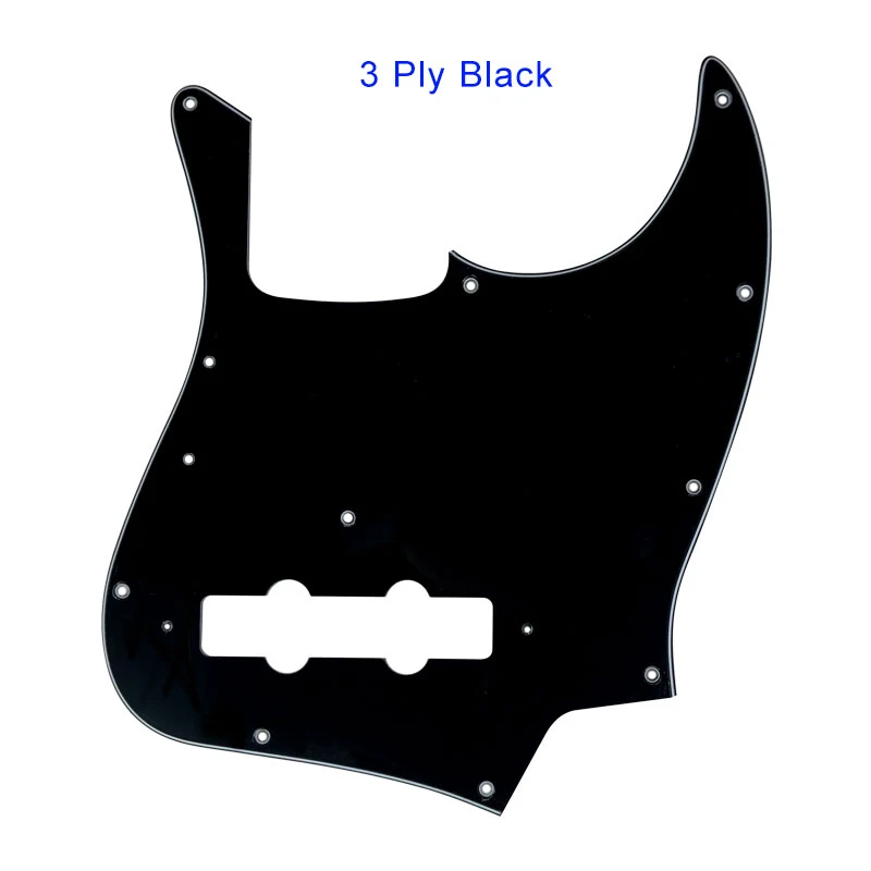 3 ply black Pleroo гитарные части заказное качество накладки для США Винтаж 1974 джаз бас Стиль гитары накладки царапины пластины - Цвет: 3 ply black