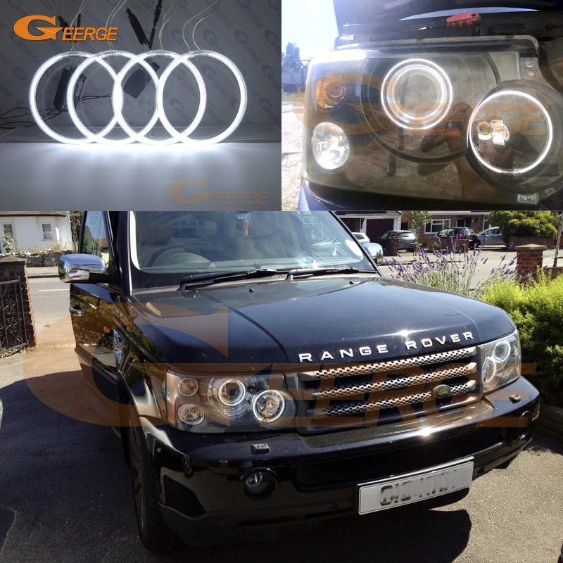 Отличные ультра яркие CCFL ангельские глазки набор halo Кольца для Land Rover Range L322 2006 2007