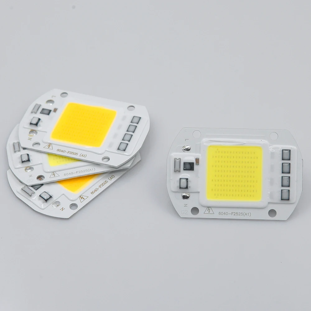Cob LED Chip 220 В 110 50 Вт 30 20 10 проектор Светодиодная лампа без необходимости драйвер smic