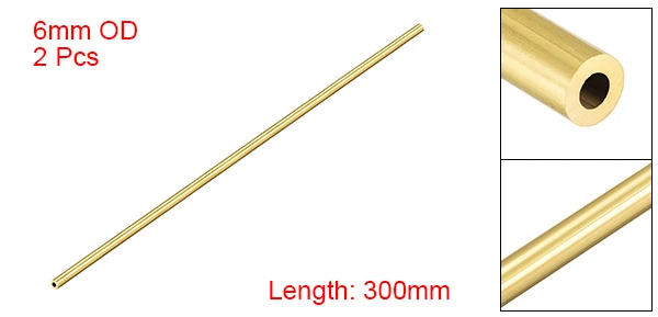 Uxcell 1-3 шт латунная круглая трубка 5 мм/6 мм/7 мм/8 мм/9 мм диаметр 300 мм Длина 1,5 мм толщина стенки бесшовные прямые трубы трубки для DIY