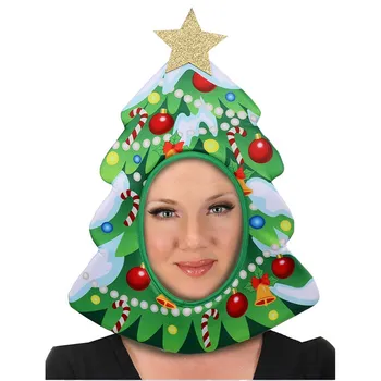 

New Christmas Decorations Cosplay Holiday Party Dance Performance Props Headgear Christmas Hat