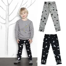 Детские брюки в европейском и американском стиле детские брюки с принтом чайки штаны для мальчиков и девочек