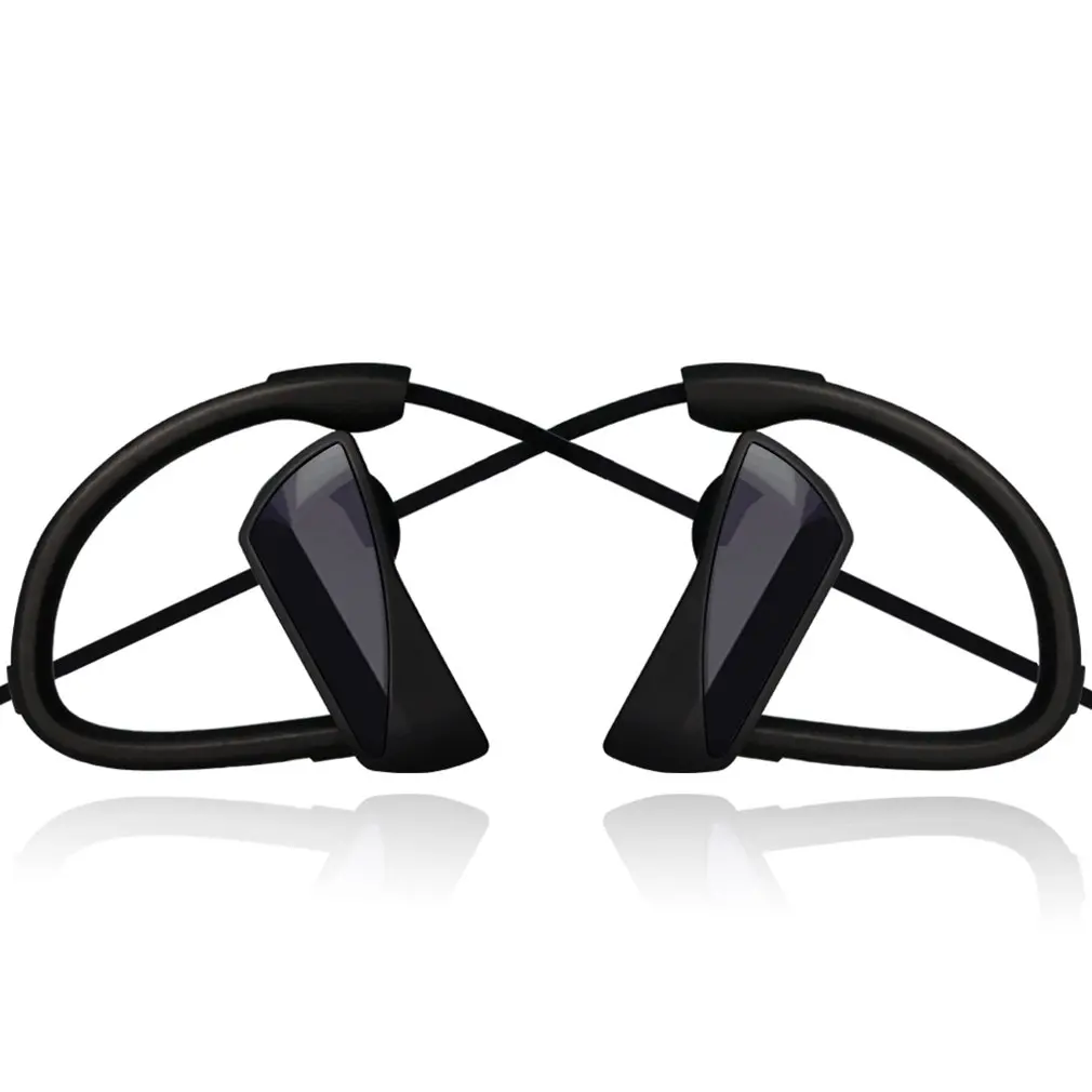Черный шейный ремешок беспроводные наушники Bluetooth спортивные наушники-вкладыши с защитой от пота наушники с шумоподавлением