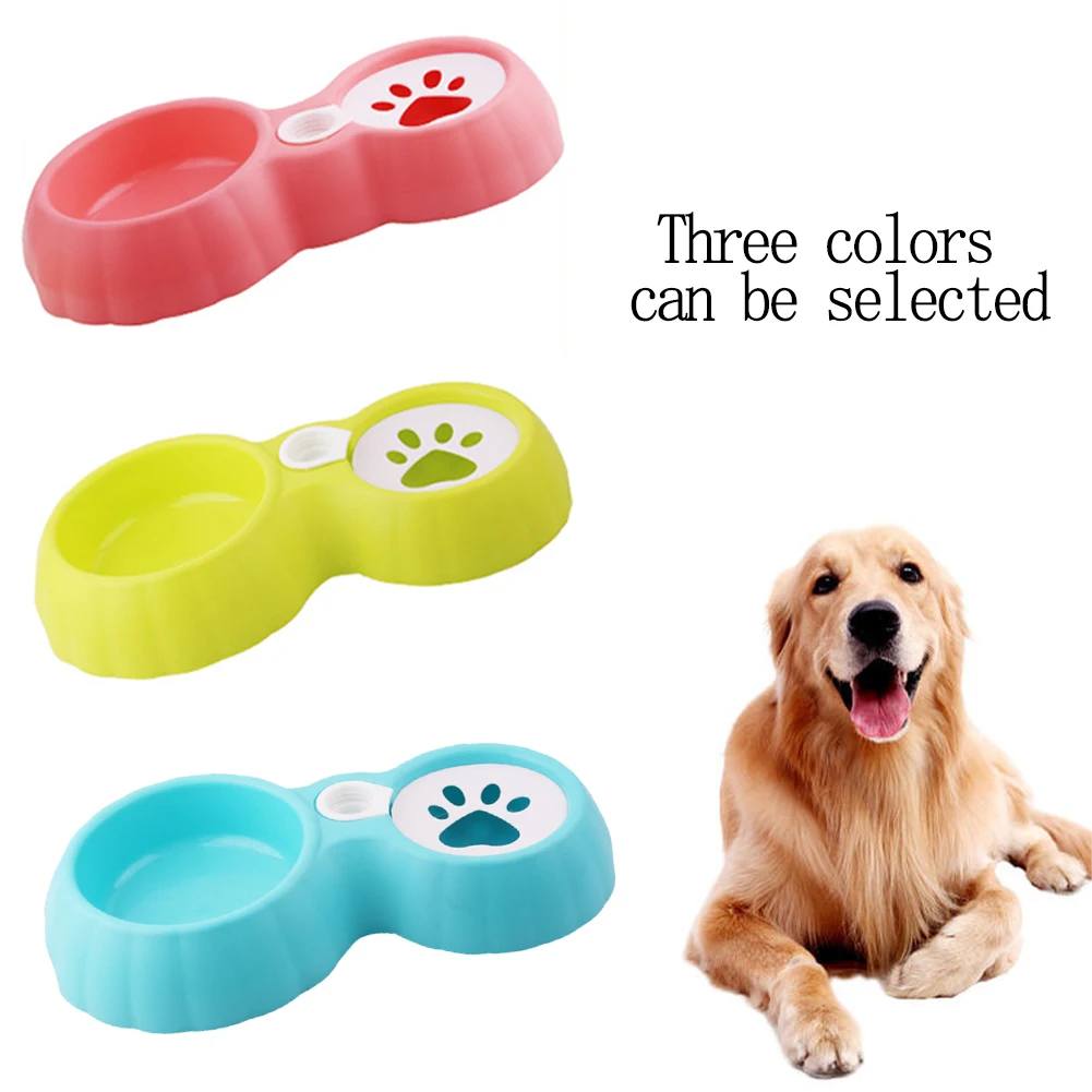 

Pet Double Bowls Easy To Clean Bowl Pet Food Water Feeder Dog Cat Bowl Pet Feeding Dishes Pets Supplies Hot Sale