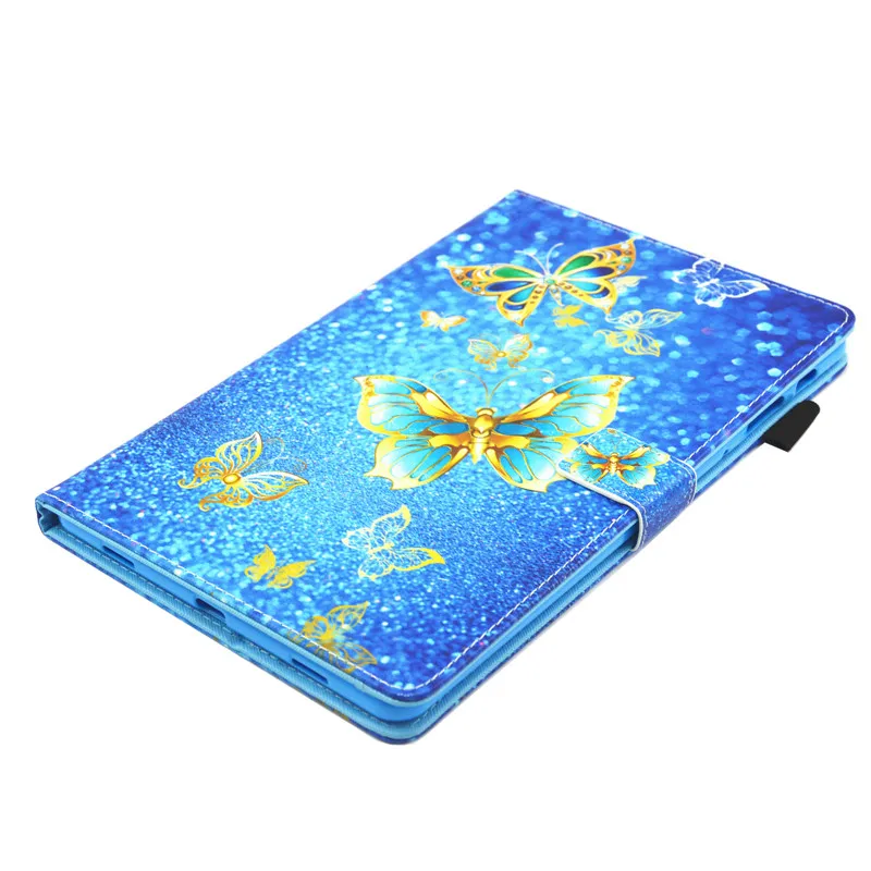 Для samsung Tab A 10,5 чехол Чехол с принтами кошелек планшет funda для samsung Galaxy Tab A A2 10,5 '' SM T590 T595 T597