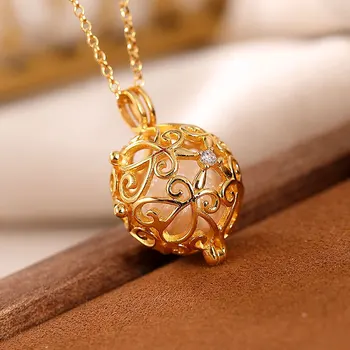 

Can open-Natural waterfresh pearl pendant Solid 925 Sterling Silver necklace chain For Women fine jewelry 2020 new