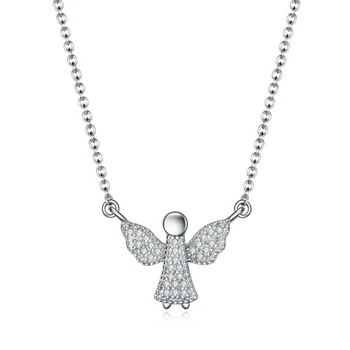 

S925 Sterling Silver Necklace Pendant Classic Delicate Wild Temperament Female Bird Inlaid Zircon Item Pendant