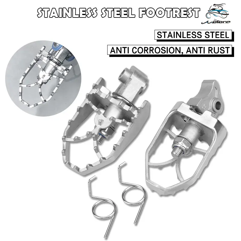 

For BMW R1250GS Adventure Lc R 1250 GS R1150GS R1200GS Adv Stainless Steel Foot Pegs ADVENTURE FootRest Footpegs Foot rest