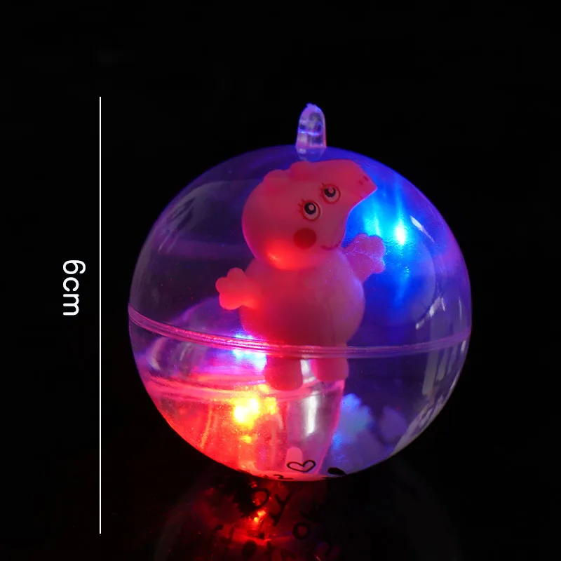 6 см мигающий светящийся шар резиновый прыгающий шар с ручным прыгающим мячом антистрессовый свет светодиодный антистрессовый подарок забавная игрушка для ребенка