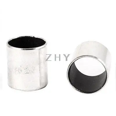 2 Pcs Silver Tone Self Lubricating Metal Plain Bearing Sleeve 20mm x 18mm 16mm | Обустройство дома