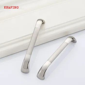 

KK&FING Modern Zinc Alloy Nickel Brushed Cabinet Handles Kitchen Cupboard Door Pulls Drawer Knobs Furniture Handle Hardware
