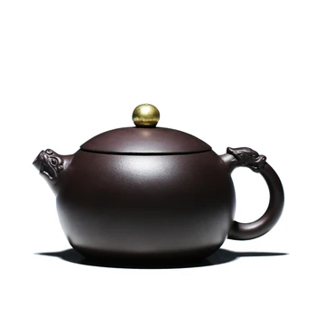 

Yixing GuYue hall are recommended by pure manual large household utensils teapot single pot of paint's beauty