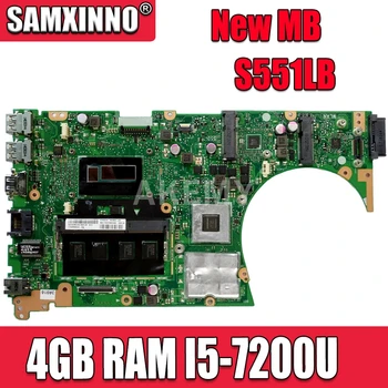 

Akemy S551LN mianboard For ASUS S551LN S551LB S551L Vivobook Laptop motherboard I5-4210U GT840M 4G RAM REV2.2 Test