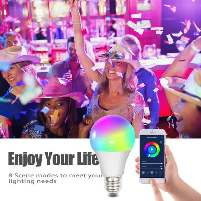 Умный светодиодный светильник RGB 10 Вт Bluetooth Wi-Fi приложение управление лампочка 10 Вт RGBW светильник умный дом светильник ing работа с Google Home Alexa