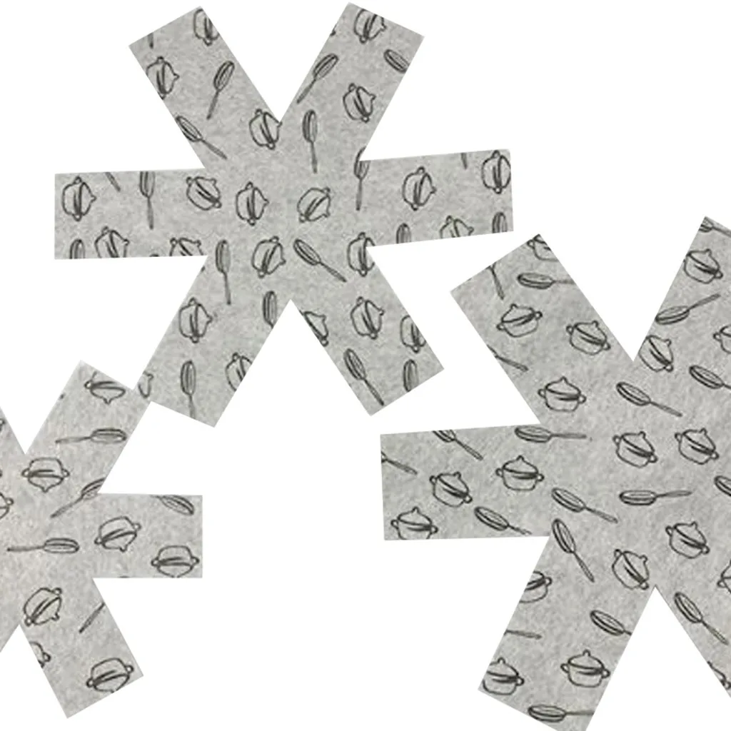  12pcs/set Divider Pads Non-woven Pot and Pan Non-stick Pan Bottom Protection Pad for Table Pots and