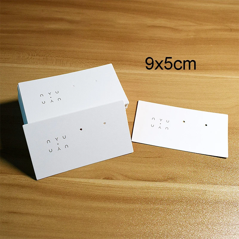 30pcs Earrings Paper Card for Bracelet Necklace Hairband Ear Studs DIY Jewelry Display Package Card Handmade 5x5/6x6/5x9/8x8cm