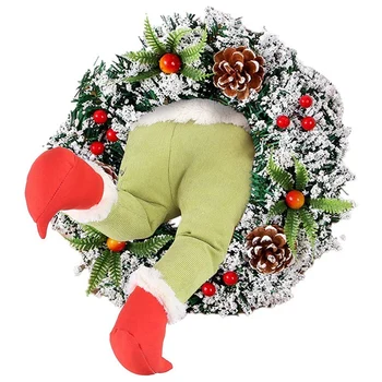 

Christmas Decorations,How the Christmas Thief Stole Christmas Burlap Wreath Christmas Decorations