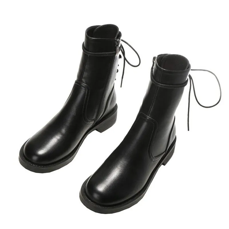 Boots Female women shoes Autumn British Wind Genuine Leather Thick With Short Boots Motorcycle Martin shoes Boots Female women shoes Autumn British Wind Genuine Leather Thick With Short Boots Motorcycle Martin shoes