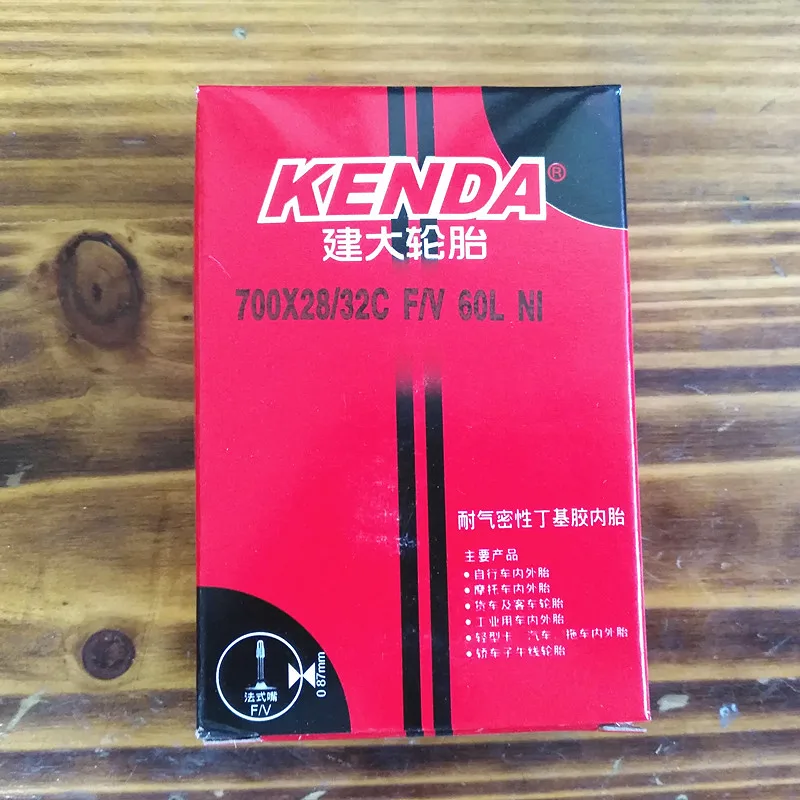 Внутренние шины Kenda для велосипеда 700X28/32C AV/FV резиновые с внутренней трубкой