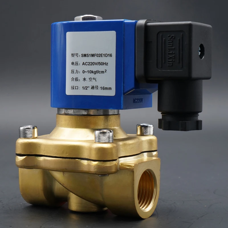 DC24V AC220V 110V 24V,SMS Large diameter Direct Acting Normally Closed Solenoid Valve,brass Water valve,