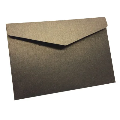 broonze 50pcs 50 шт./упак. в западном стиле конверты Винтаж жемчужная бумага, 250 г/см Бизнес, свадебные, вечерние, Anniversity конверты 193 мм X 133 мм - Цвет: broonze 50pcs