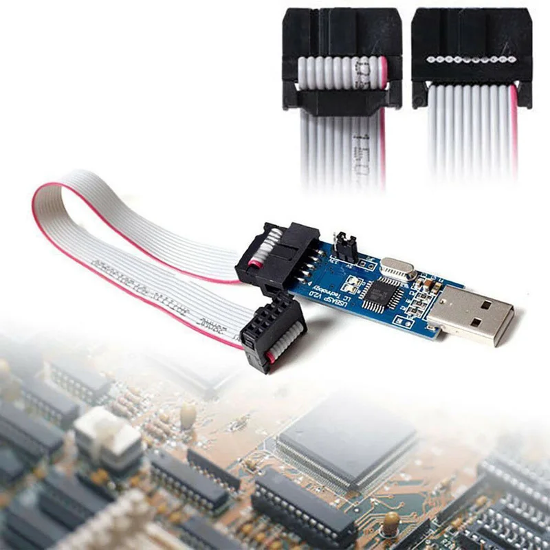 10 шт. USBASP USBISP AVR программист USB ISP USB ASP ATMEGA8 ATMEGA128 Поддержка Win7 64K