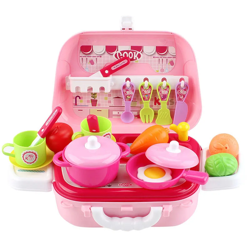 Kitchenware Tools 4 типа детей обучающий воображаемый игровой автомат посуда для дома кухонные инструменты для ремонта косметики пластиковые инженерные игрушки подарки - Цвет: Kitchenware Tools