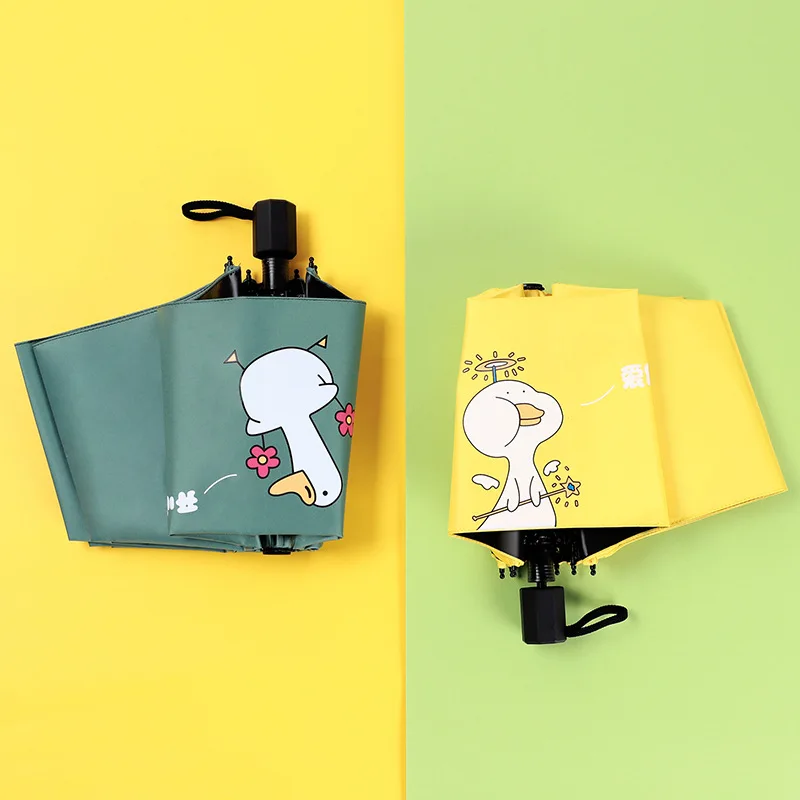 YADA INS High Quality Pet Umbrella Parasol Rain Women uv Cartoon Duck Umbrella For Women Windproof Sun Animal Umbrellas YS200014