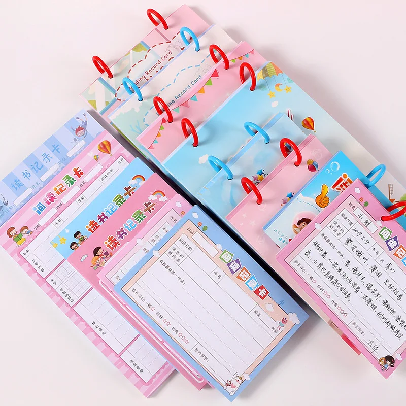 Лекции для начальной школы, лекции для студентов, брошюра для заметок, экстра-скручиваемое чтение, ноутбук, кумулятивная запись, карта для чтения, регистрация