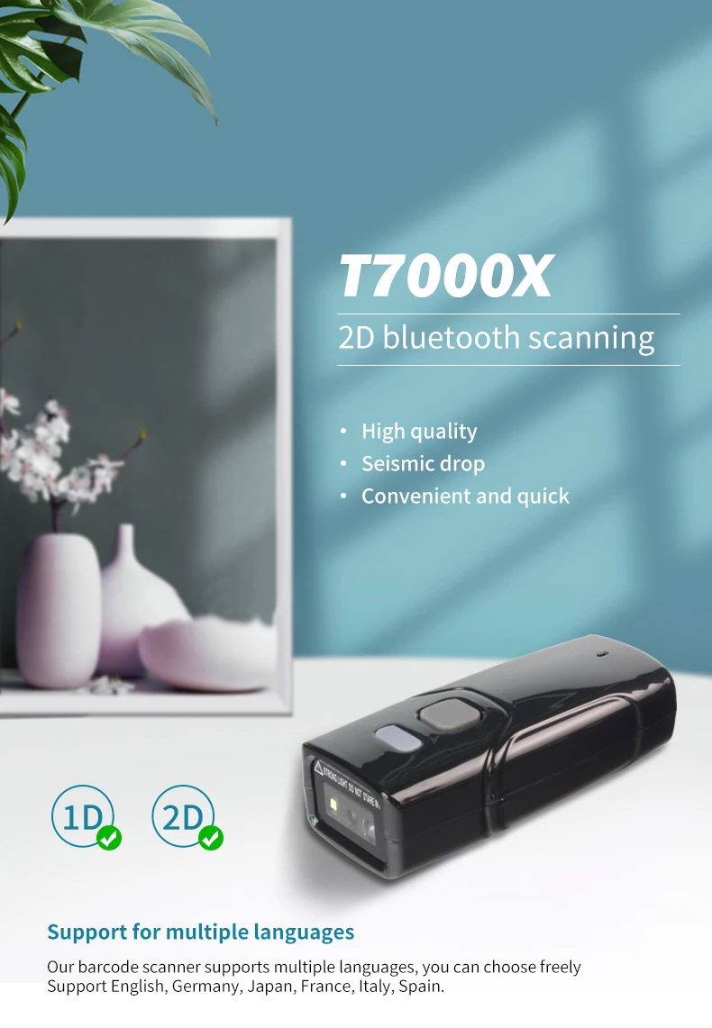 Scanner de Código de Barras Suporte para Iphone Chegada Nova Varredor Portátil Bom Desempenho Bluetooth 1d Ccd Mac Ios x Android Rd-t700 4 RD T700 chegada nova varredor portátil bom desempenho bluetooth 1d ccd scanner de código de barras suporte para iphone