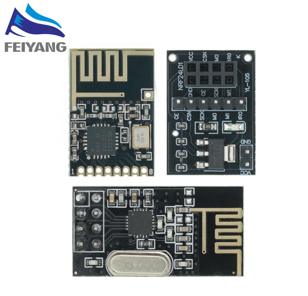 100 шт. NRF24L01 + беспроводной модуль передачи данных 2 4 г/NRF24L01 обновленная версия