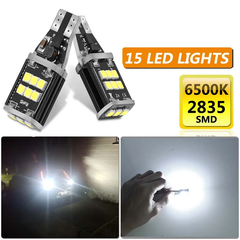 2 шт. светодиодный фонарь T15 921 912 W16W для Bmw E46 E60 E39 F10 F30 F20 E87 E70 E91 M E90 G30 E34|Сигнальная