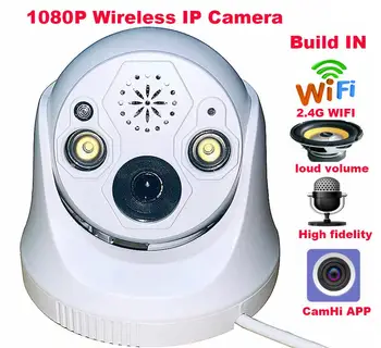 

CamHi Wireless WiFi 1920*1080P 2.0MP dome IP Camera SD Card Slot ONVIF speaker Mic 2 Way Audio Recording SD Card Slot