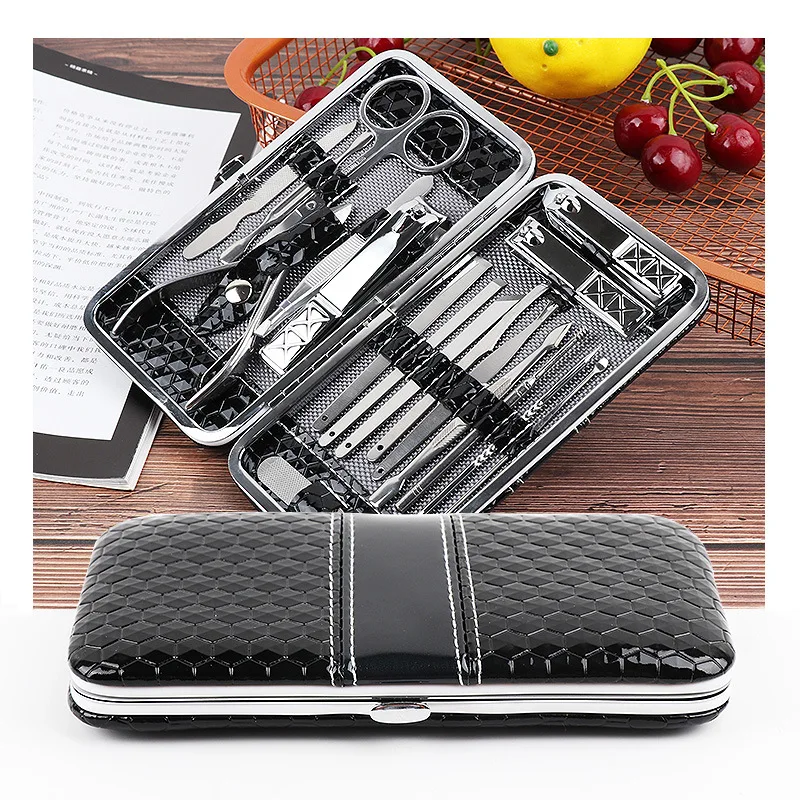 

High quality stainless steel splash 18 piece set nail clipper set Manual family creative hand tool set sale