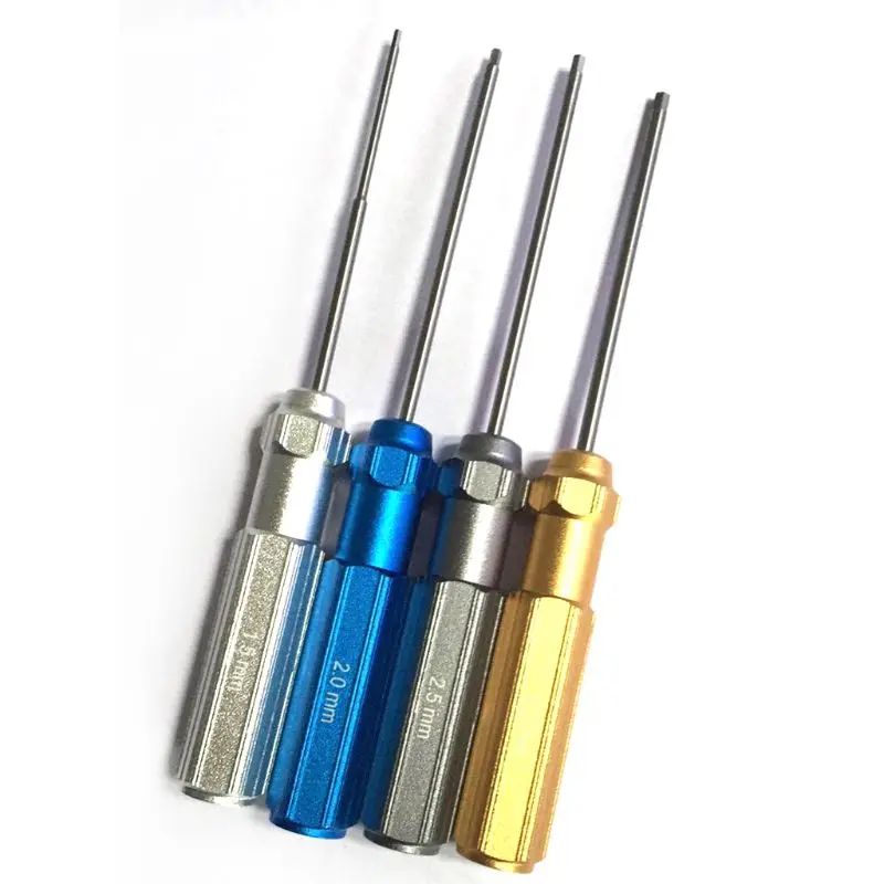 

4 Piece Hex Screw Driver Tools Kit Set for RC Helicopter 1.5 2.0 2.5 3.0 mm