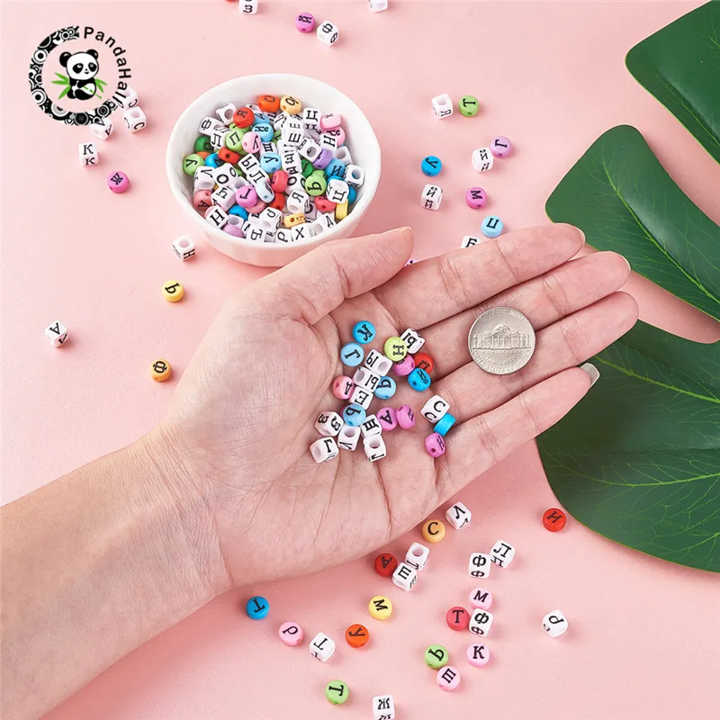 Pandahall 200 шт./компл. акриловые бусины для самостоятельного изготовления ювелирных