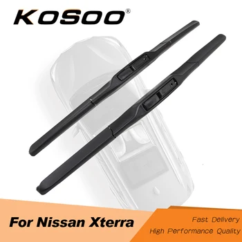 

KOSOO For NISSAN Xterra 2005 2006 2007 2008 2009 2010 2011 2012 2013 2014 2015 Fit J Hook Arm Auto Wiper Blades Natural Rubber