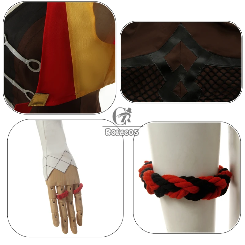 Cosplay Costume ROLECOS Genshin Impact XINYAN Cosplay Costume Game Genshin Impact Cosplay Costume for Women Halloween Suit Sexy Outfit